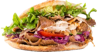 Drehspieß im Fladenbrot